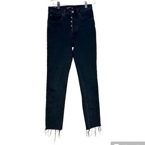 Denim Forum Aritzia The Yoko High Rise Slim Dark Gray Wash Jean‎ Size 26
